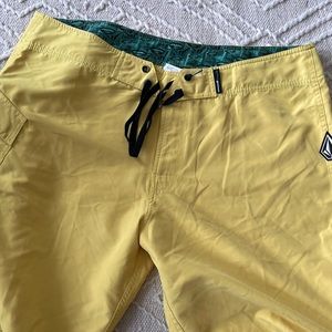 Yellow Volcom Boardshorts